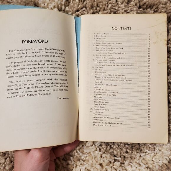 1961 Vintage Cosmetology State Board Exam Review Multiple Choice Book - Picture 9 of 9